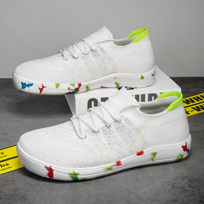 Herrer nan urban strik-sneaker med elastisk meshkrave, støddæmpende EVA-sål og trækstrop Skovae