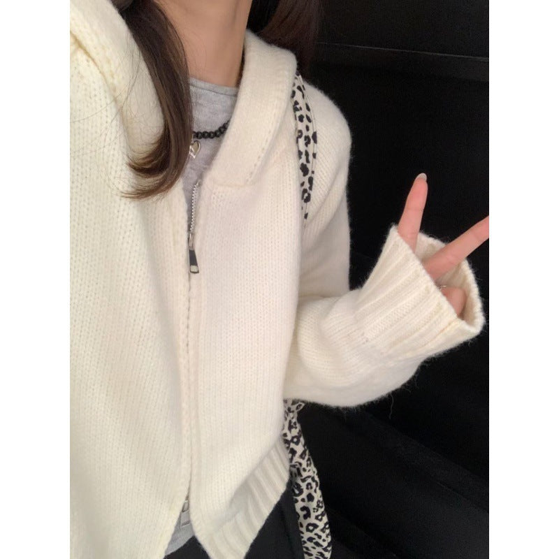 Kvinders Snuggly Hoodie Cardigan med Lynlås og Store Lommer Stilla