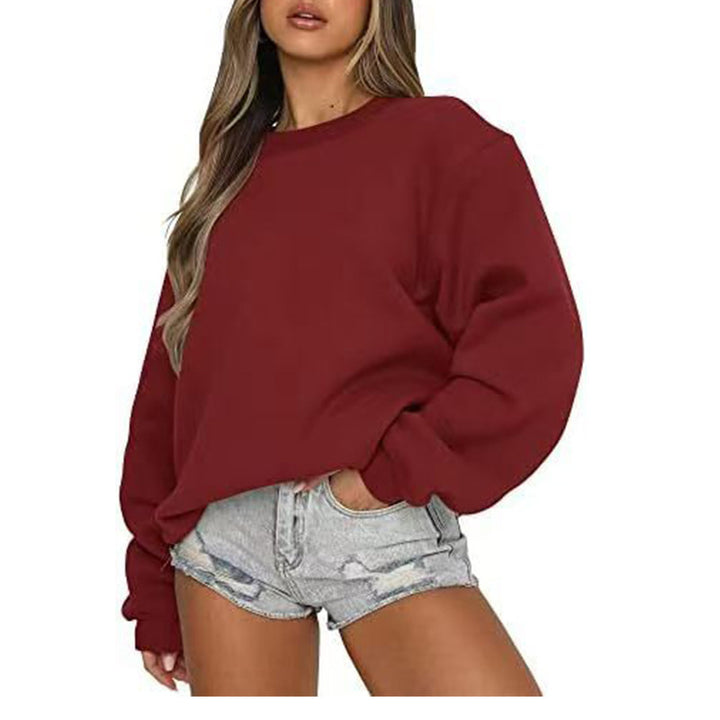 Kvinders sweatshirt med afslappet snit og voluminøse ærmer Stilla