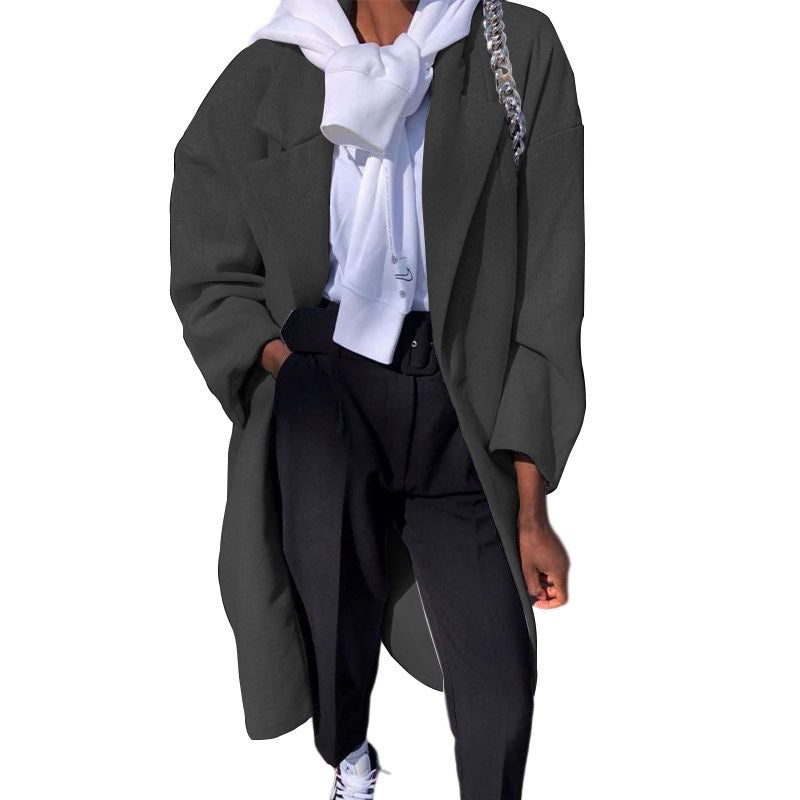 Dame Oversized Frakke I Det Elegante Design Skovae