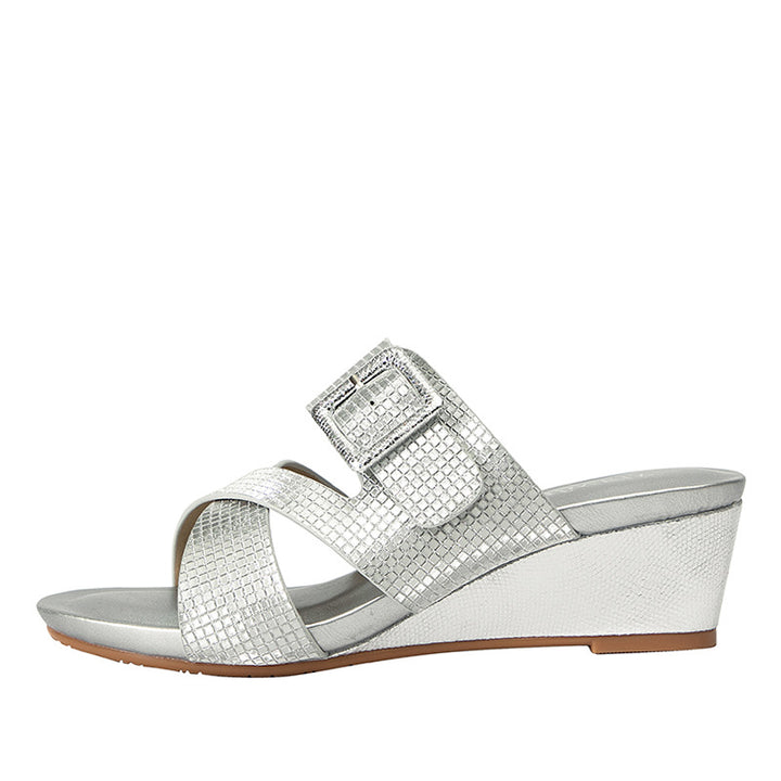 Dame kile sandaler med elegant rem og glimmerdetaljer Stilla
