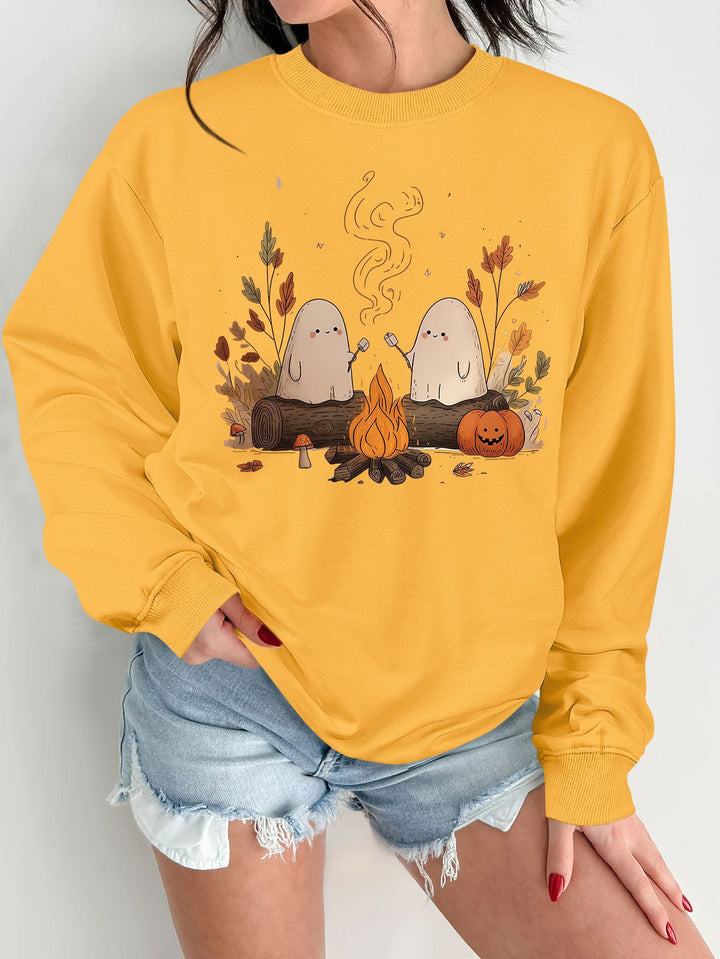 Kvinders sweatshirt med legende spookymotiv og behagelig pasform Stilla