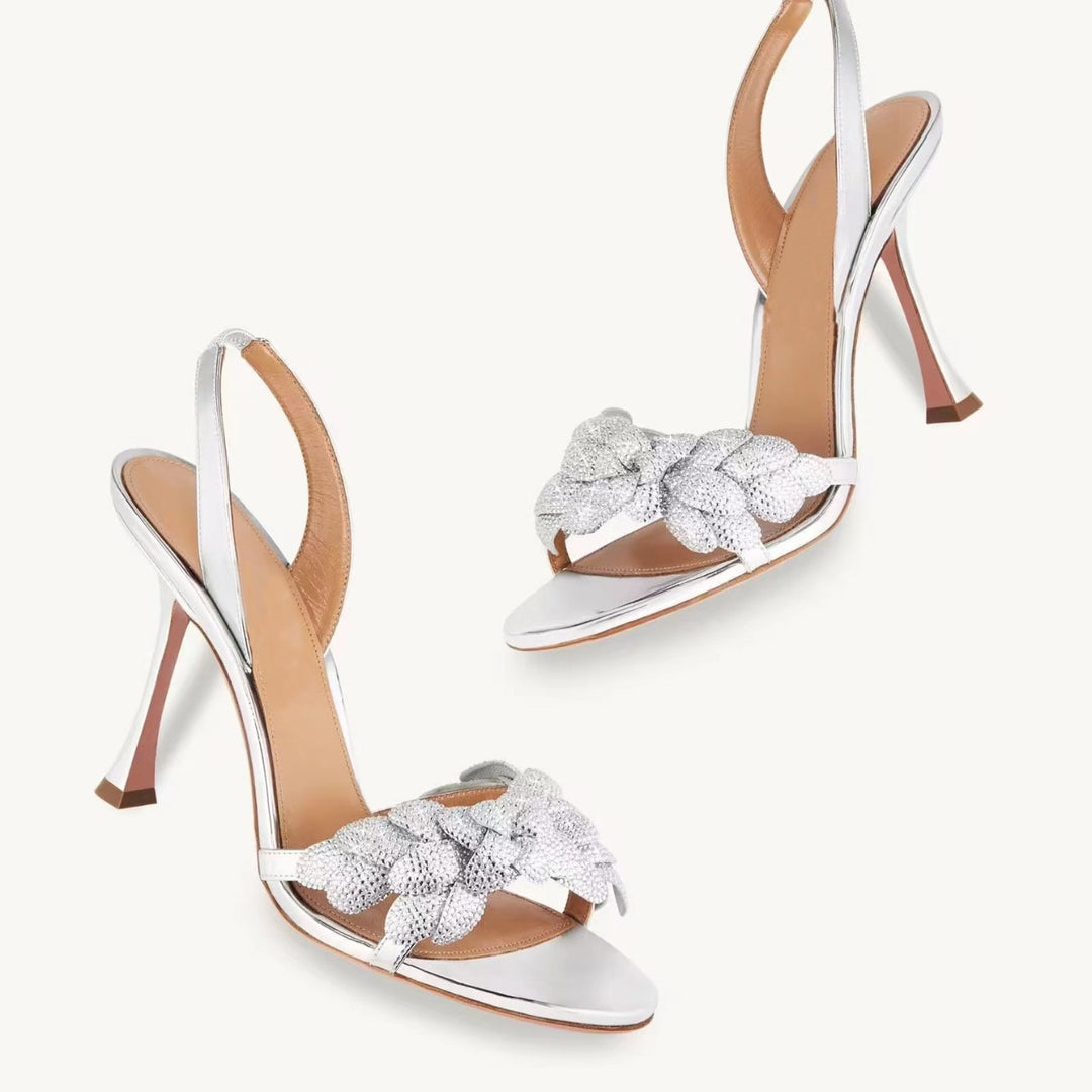 Femme Strappy Højhælede Sandaler med dekorative Knoten detaljer Stilla