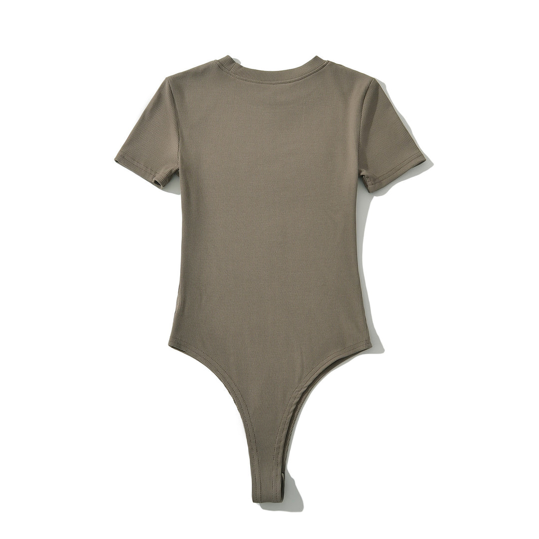 Dame bodysuit med kort arm og figurtilpasset snit Stilla