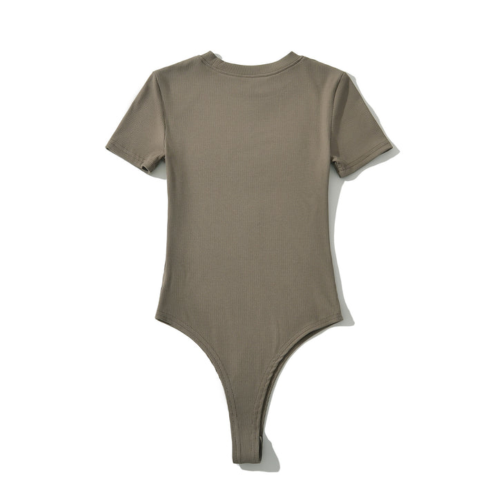 Dame bodysuit med kort arm og figurtilpasset snit Stilla
