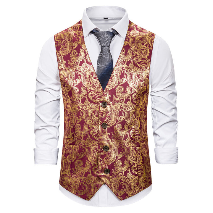 Herrer Elegant Jacquard-Vest Stilla