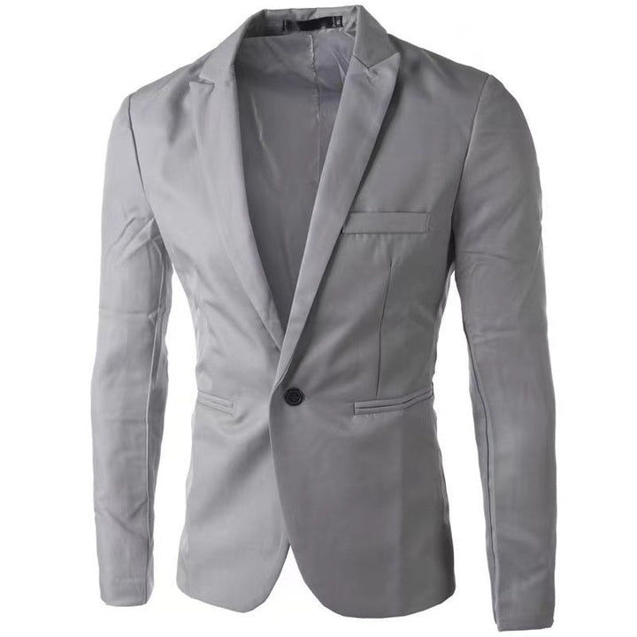 Herres elegant jakkesæt blazer med moderne snit og fin tekstur Stilla