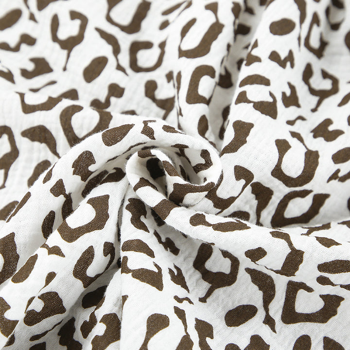 Dame moderigtigt lounge-sæt med leopardprint og elegant jakke Stilla
