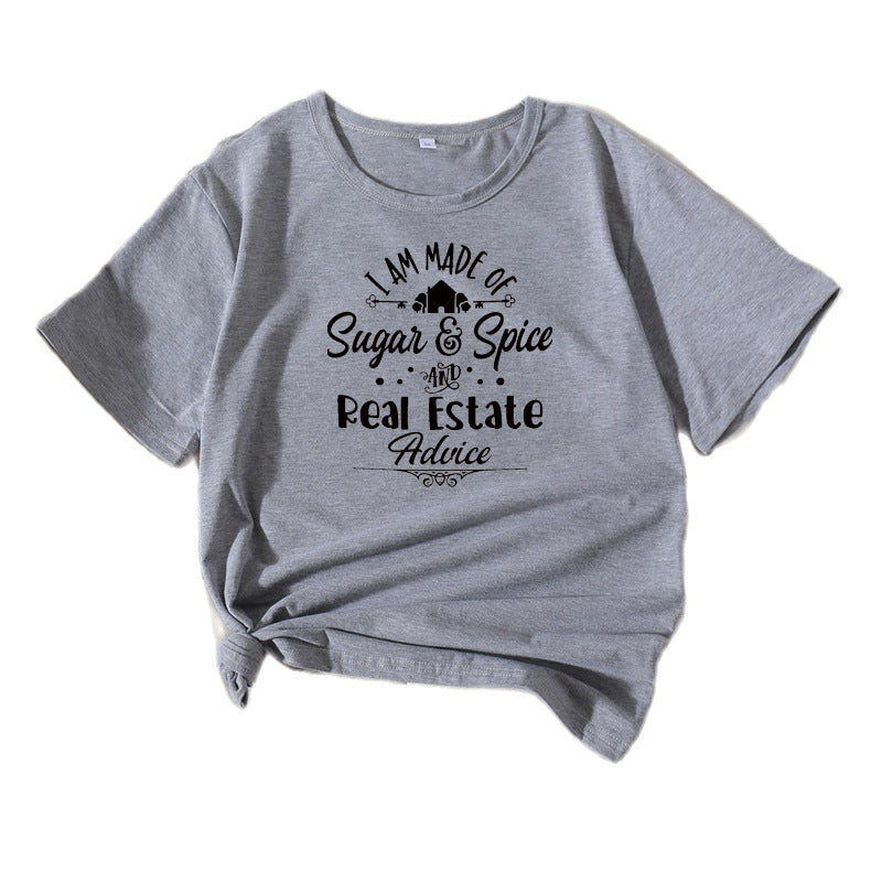 Kvinder Korte Ærmer Grafik T-Shirt Stilla