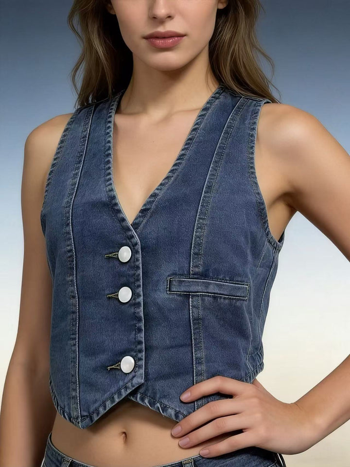 Dame Jeansoplevelse Vest Skovae