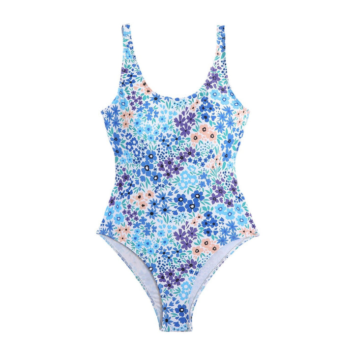 Dame Floral Print Højskåret Éndelt Badeanzug Stilla 1750838522