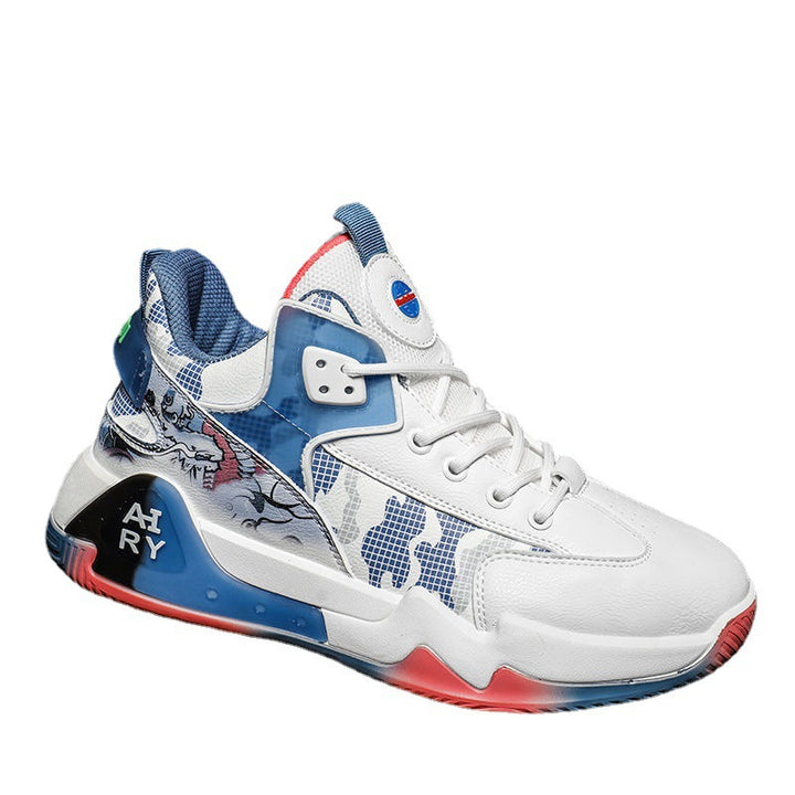 Herre Sportslige Basketball-Sneakers med moderne design og åndbart mesh-overflade Stilla