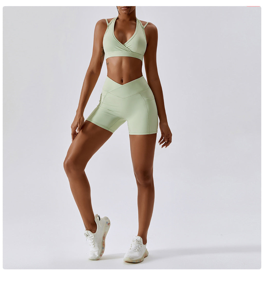 Stilla | Drying Nude Feel Yoga Shorts Hip Lifting Pocket Løbe Træningsshorts Til Kvinder