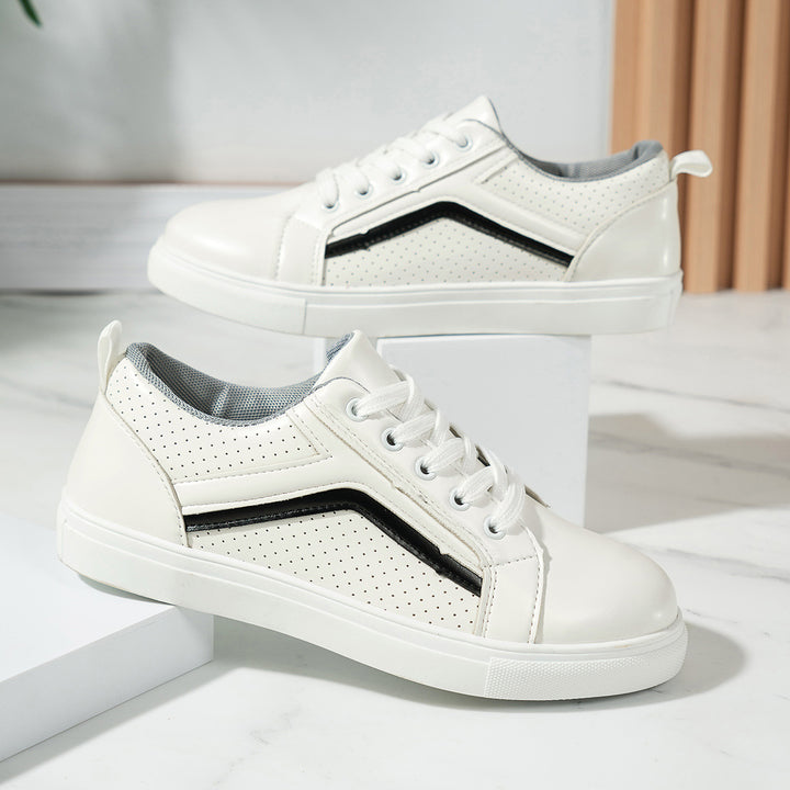 Dame Sporty Sneakers med perforeret overmateriale og skridsikker gummisål Stilla