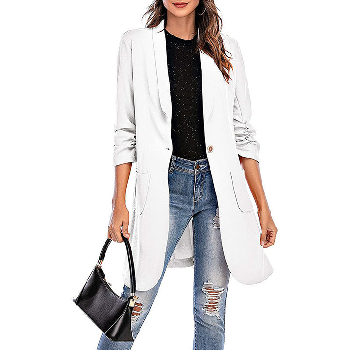 Dame Elegant Oversized Blazer med praktiske lommer og smart snit Stilla