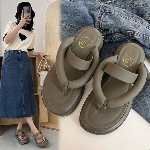 Dame Bekvemme Flip-Flops med skridsikker sål og moderne design Stilla