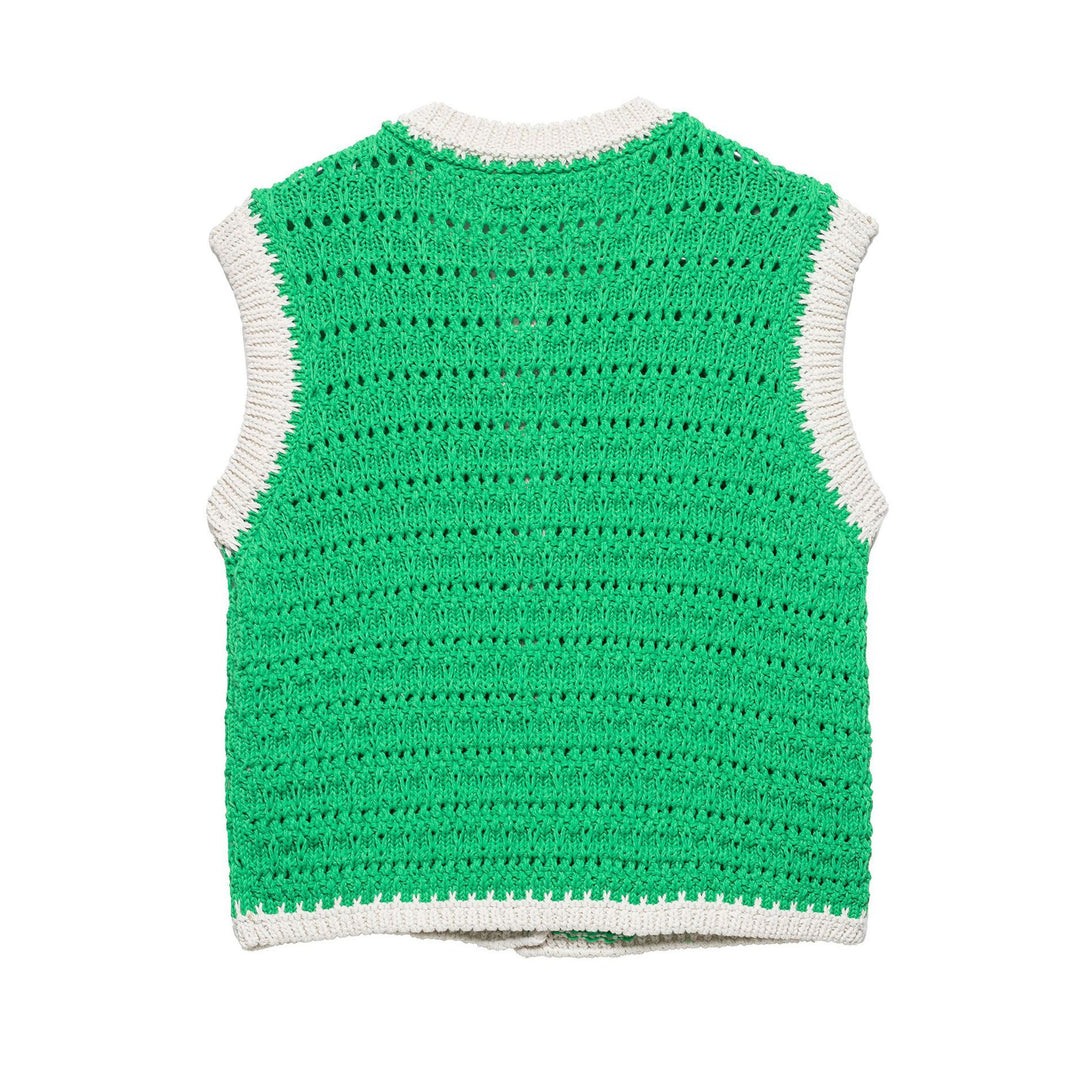 Dame hæklet strikk cardigan vest Stilla