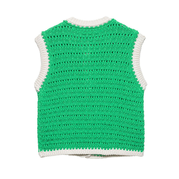 Dame hæklet strikk cardigan vest Stilla