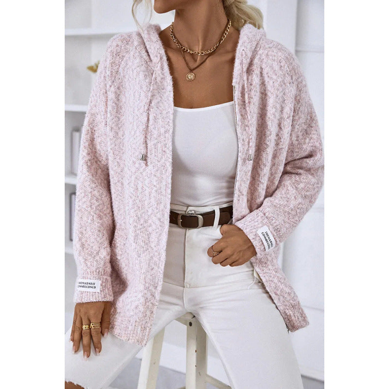 Femme Cozy Boucle Strik Hoodie Stilla