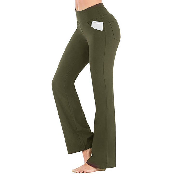 Dame Yoga-bukser med høj talje og flared snit Skovae