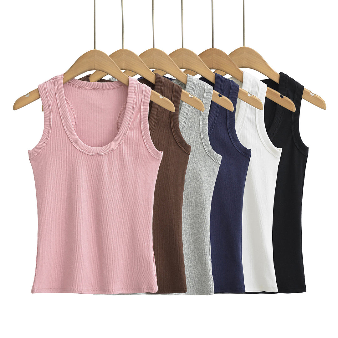 Dame Sporty tanktop med figureformende snit og elastisk materiale Stilla
