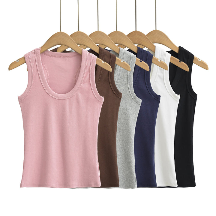 Dame Sporty tanktop med figureformende snit og elastisk materiale Stilla