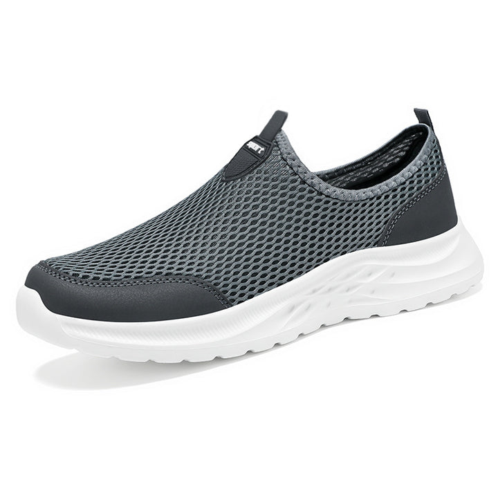 Dame åndbare Slip-On sneakers med fleksibelt mesh-overmateriale og skridsikker sål Stilla