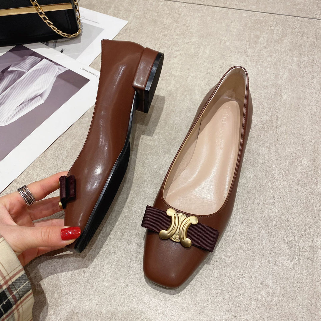 Dame Ballerinas med elegant bueaccent og komfortabel indersål Stilla