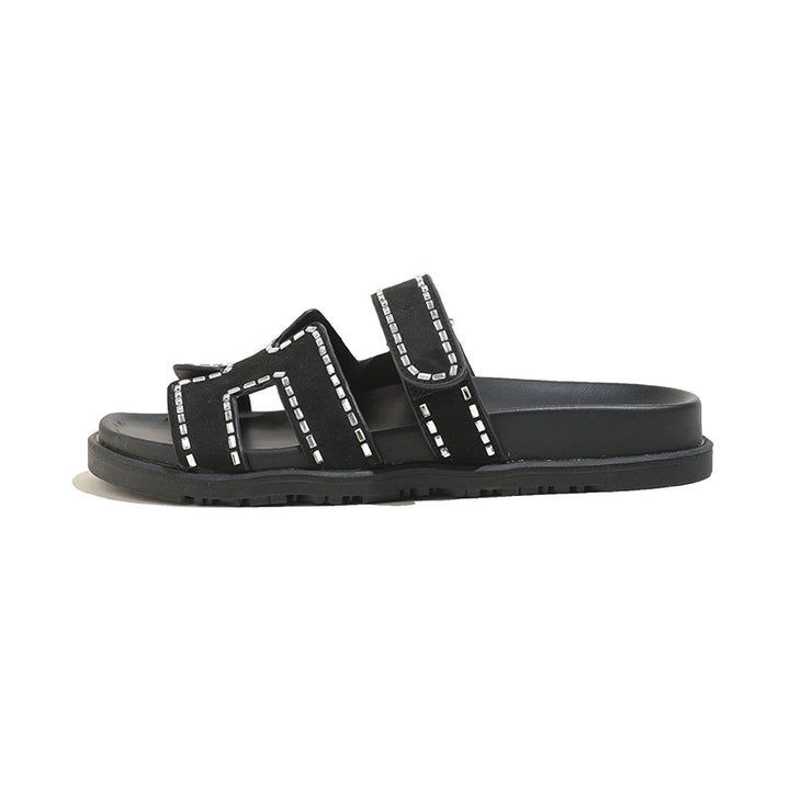 Dame Stilige Relax-Sandaler med fashionable synligt design Stilla