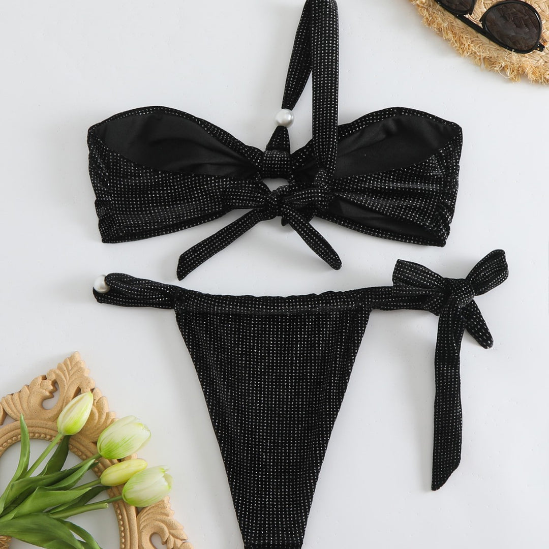 Dame Bikini sæt med sløjfedetalje Stilla