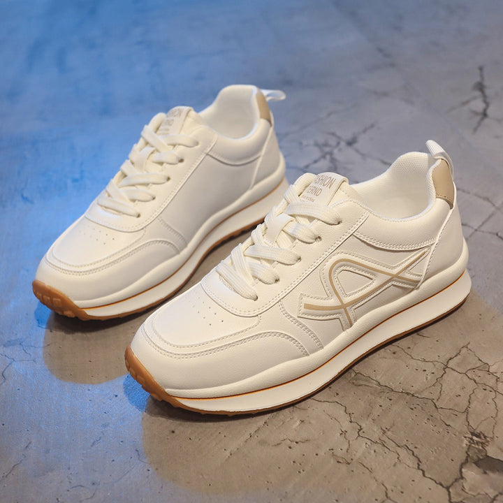 Dame nan lette City-sneakers med hævet profil, støddæmpende EVA-mellemsål og skridsikker gummisål Skovae