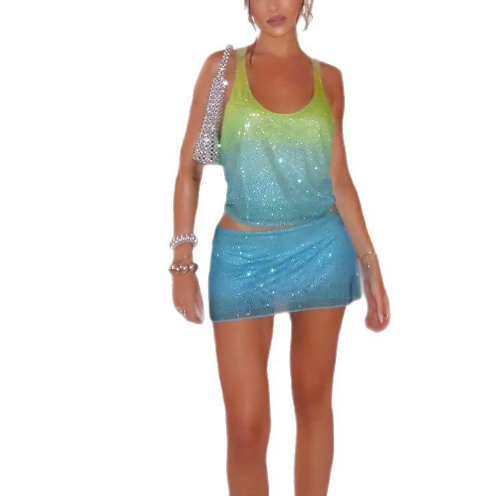 Damer glitrende strandoutfit Skovae