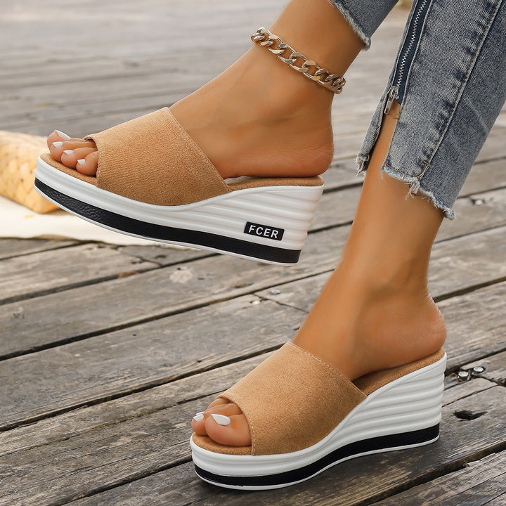 Dame Wedge-Sandaler med komfortabelt fodbede og moderne design Stilla