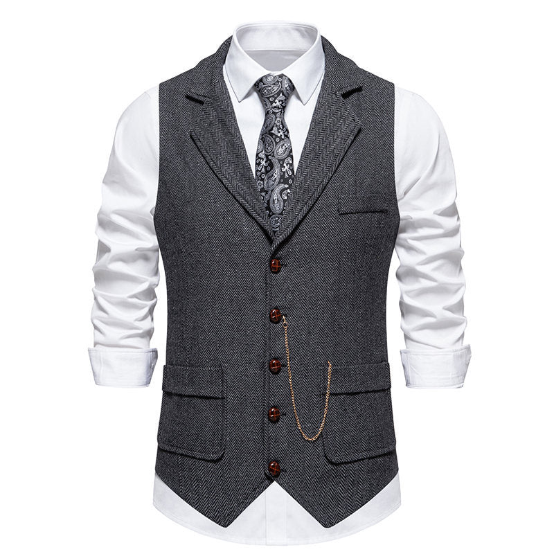Herrer elegante fishtail vest Stilla