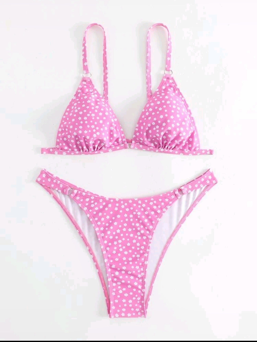 Dame Blomsterprint Trekant Bikini Sæt Stilla 1750840142