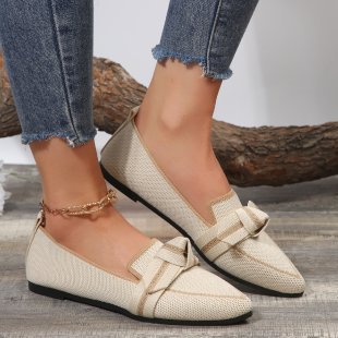 Dame Slip-On Mokasiner med elegant knude-detalje Stilla