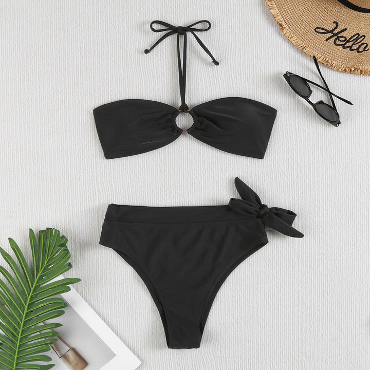 Dame Bikini-sæt med blomstrede mønstre og høj talje Stilla