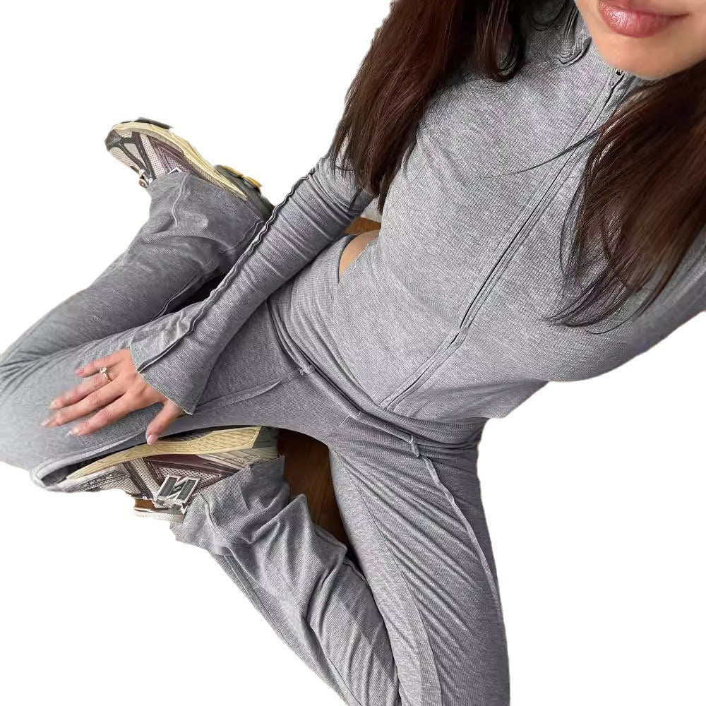 Dame Flared Yoga-bukser med høj talje og åndbart materiale Skovae