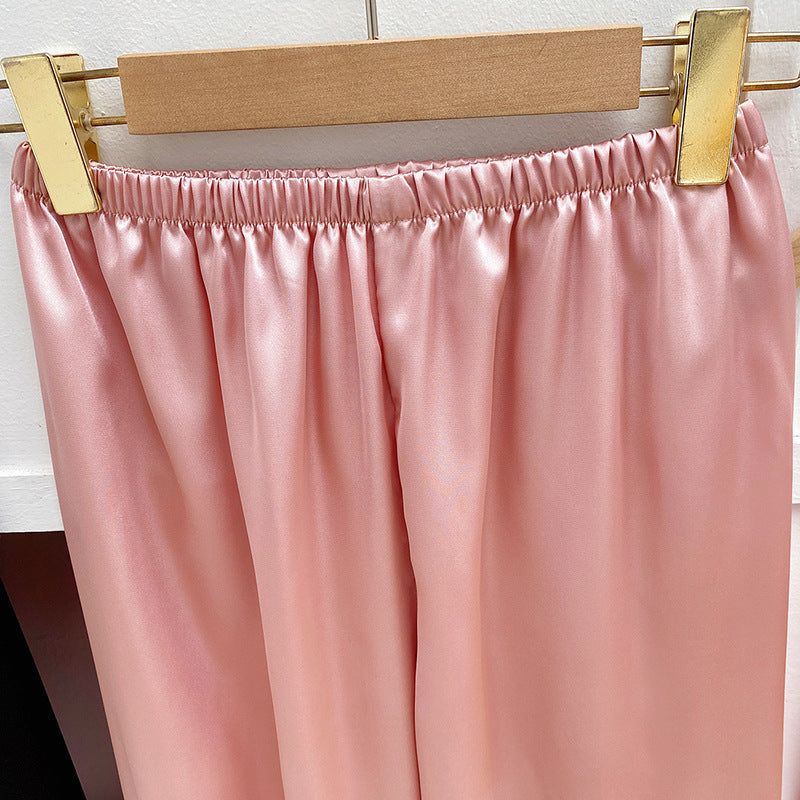 Dame Satin Fritidsbukser Stilla
