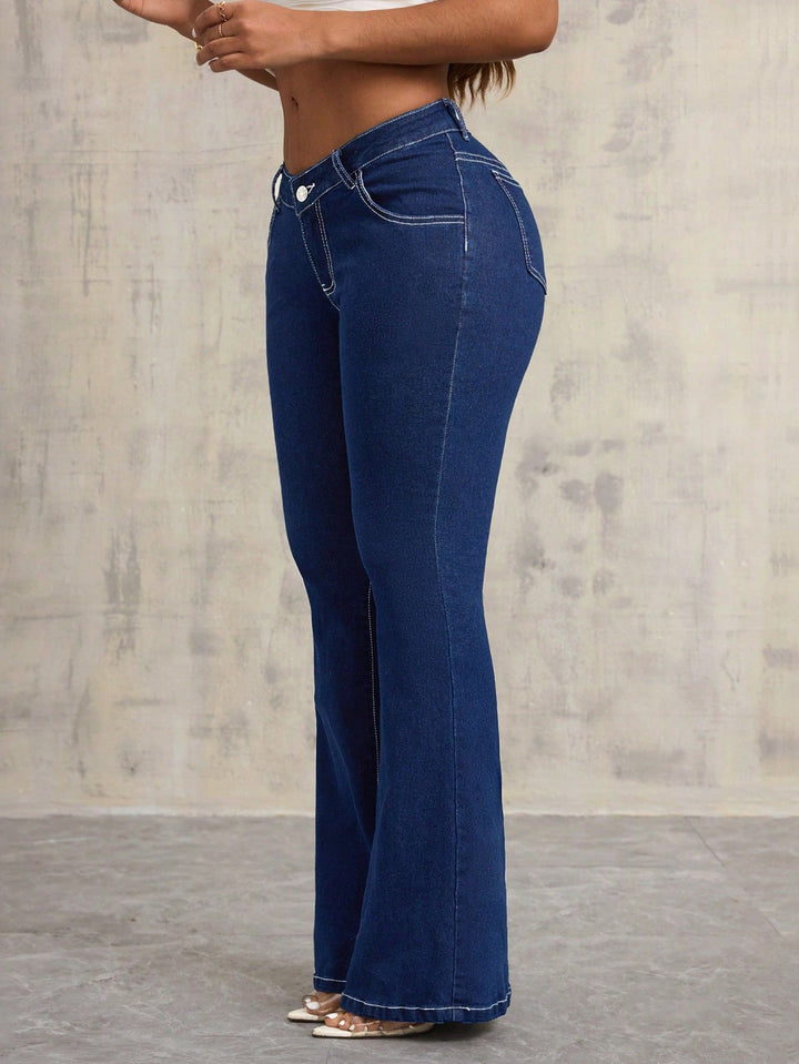 Kvindernes Flared Høj Talje Jeans Stilla