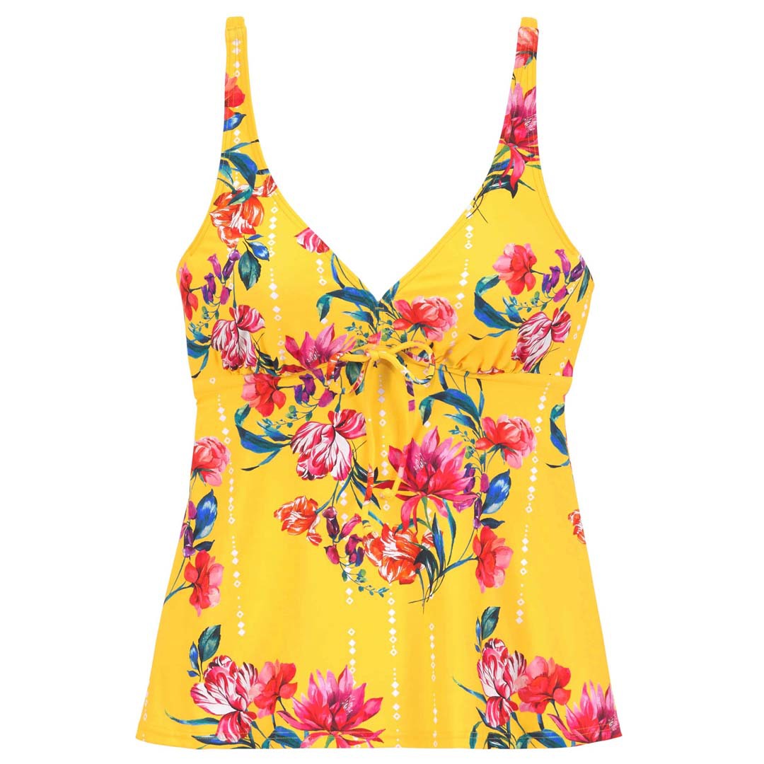 Dame Tankini med blomster Overtøj og elegante bukser Stilla