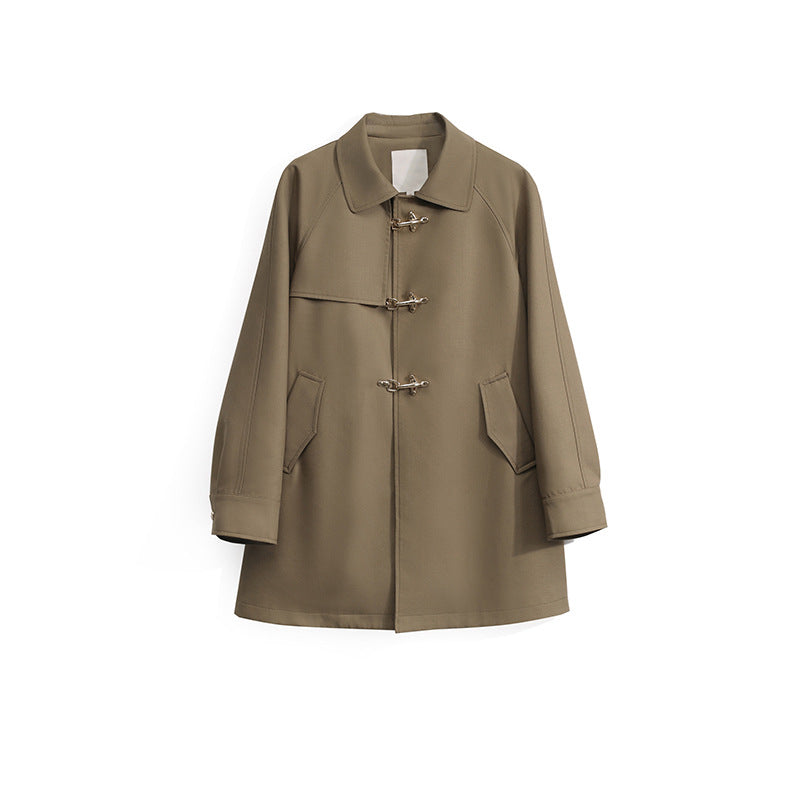 Dame mode design trenchjakke med elegante lukninger og praktiske lommer Stilla