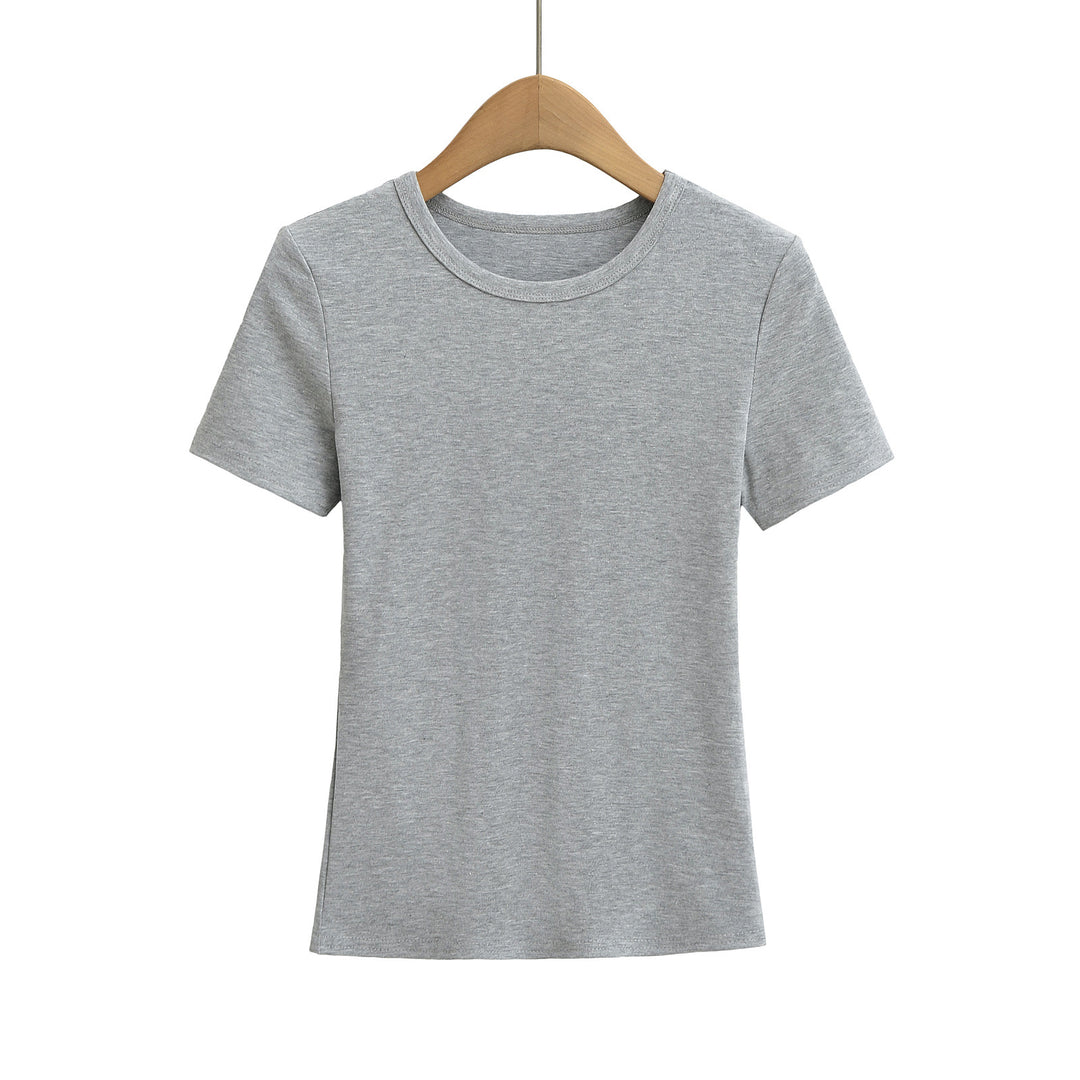 Dame Basic T-shirt lavet af åndbart bomuldsblandingsmateriale Stilla