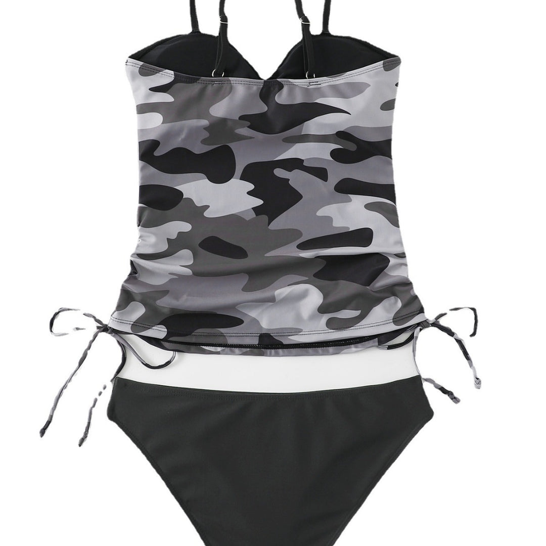 Dame Tankini-sæt med mode camouflage mønster og figurformende snit Stilla