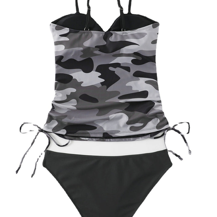 Dame Tankini-sæt med mode camouflage mønster og figurformende snit Stilla