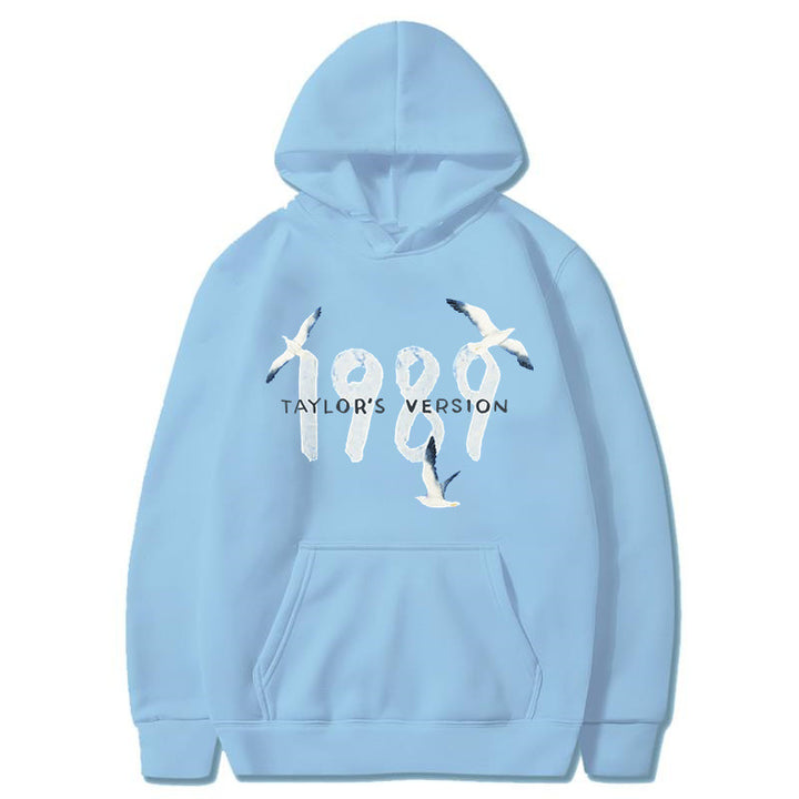 Kvinders hætte sweatshirt med kreativt fugledesign og høj kvalitet bomuld Skovae