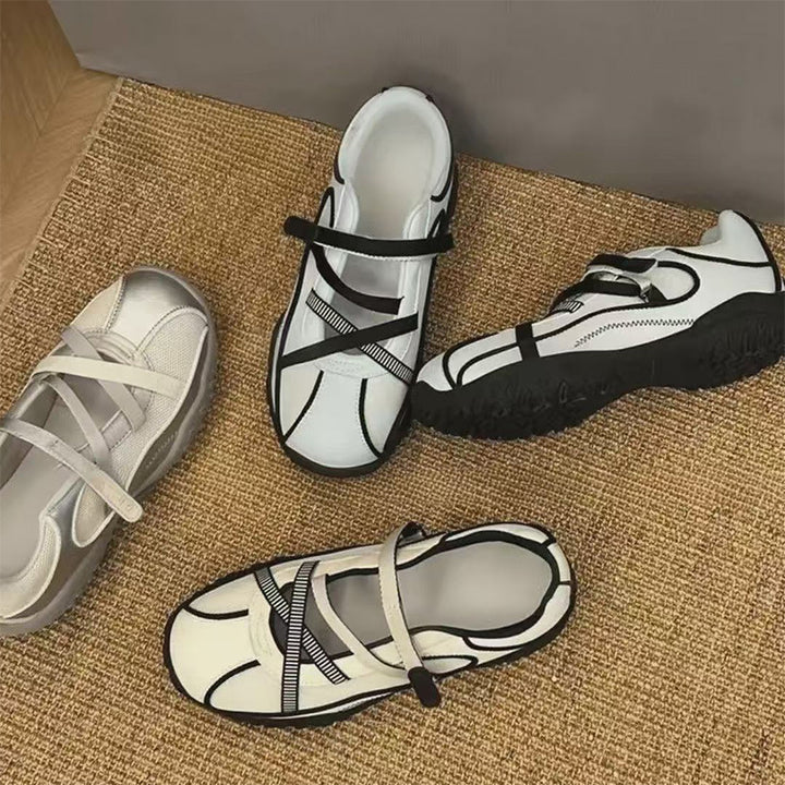 Dame Komfortable Outdoor-Sneakers med justerbare remme Stilla