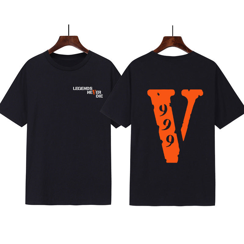 Kvinders grafisk t-shirt med original skrift og kreativt design Skovae