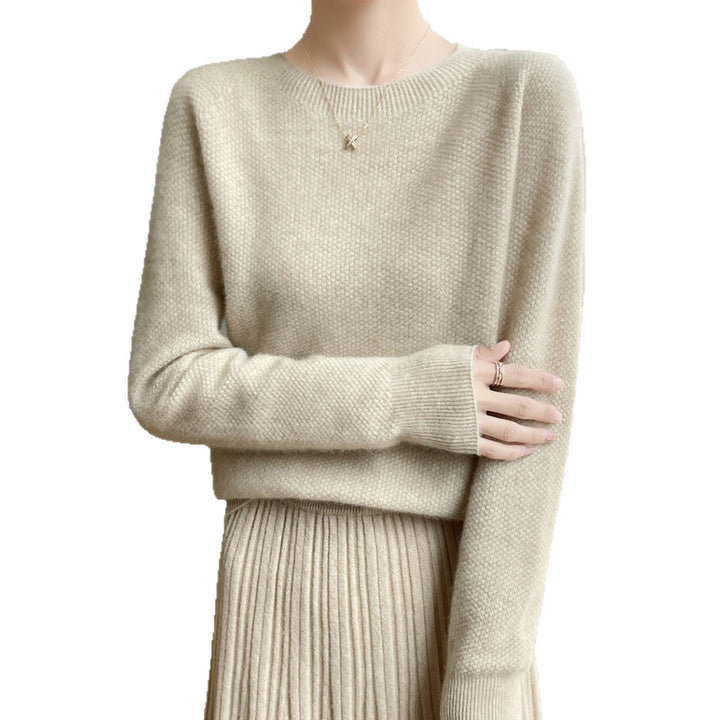 Damer finstrikket pullover med en løs pasform og elegant rund halsudskæring Stilla