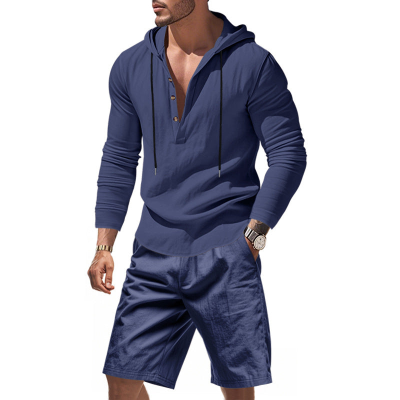 Dame Let Hoodie sæt med alsidige shorts Stilla